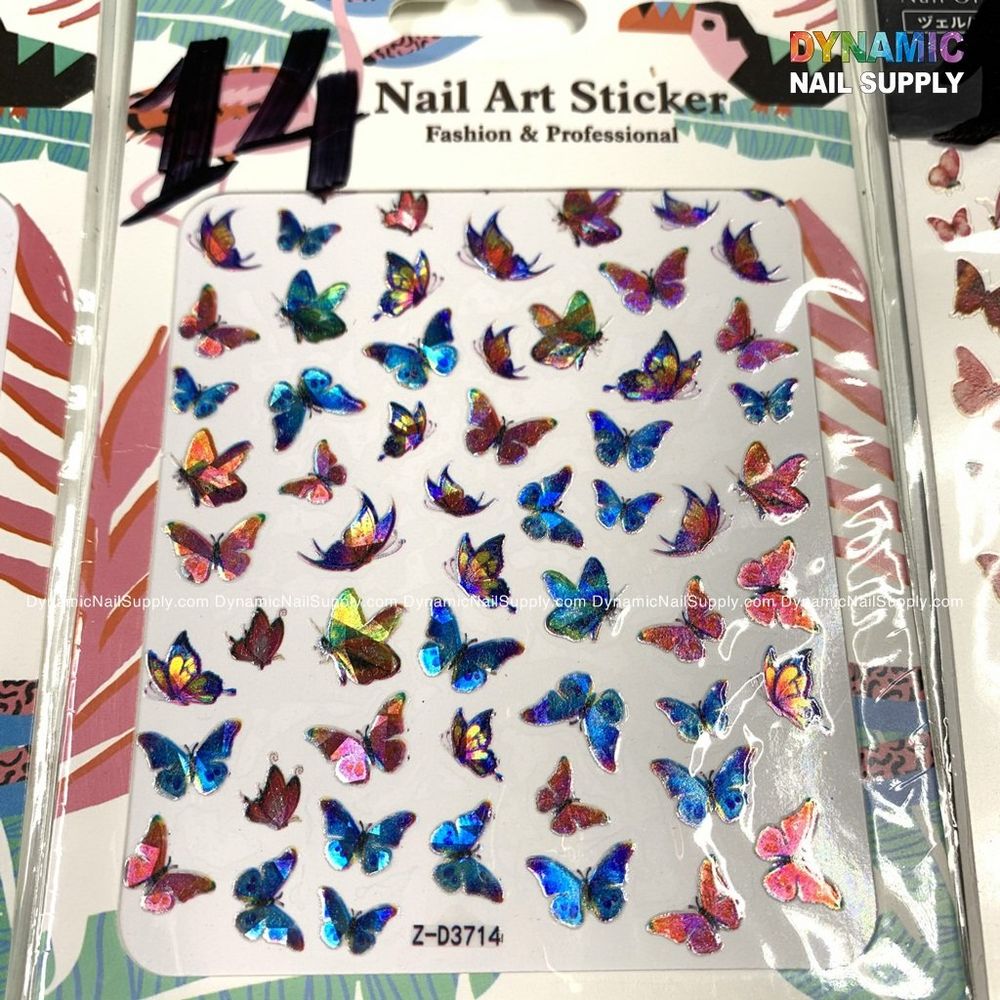 butterfly nail sticker sheet - 15