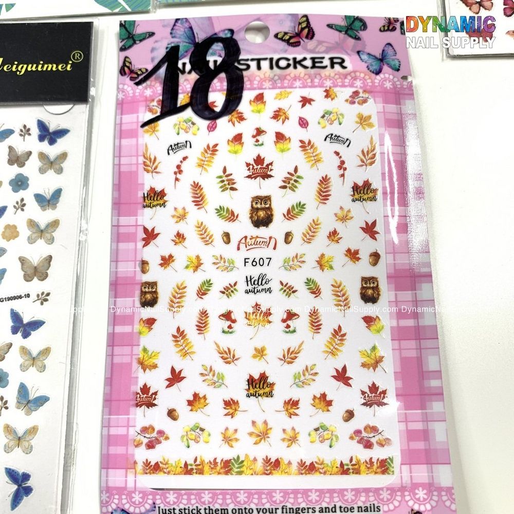 butterfly nail sticker sheet - 19