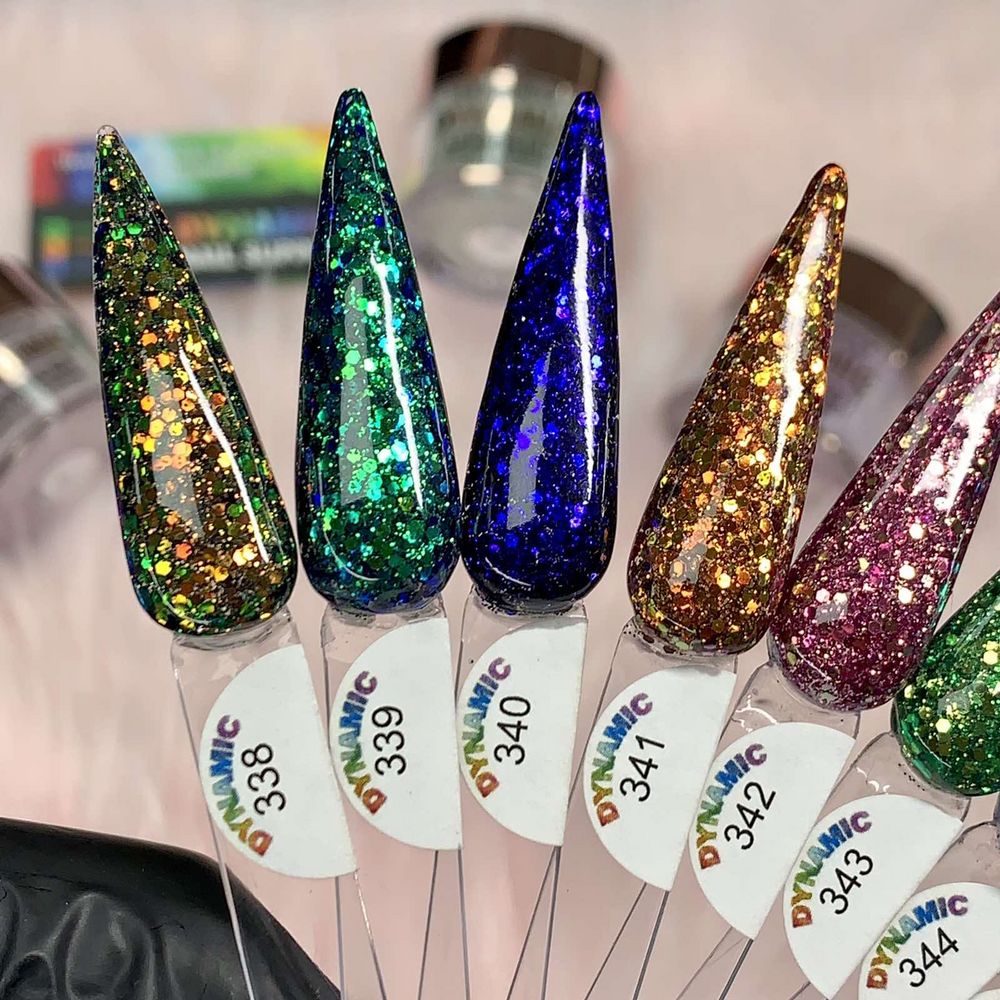 chameleon glitter acrylic powder jars - 2