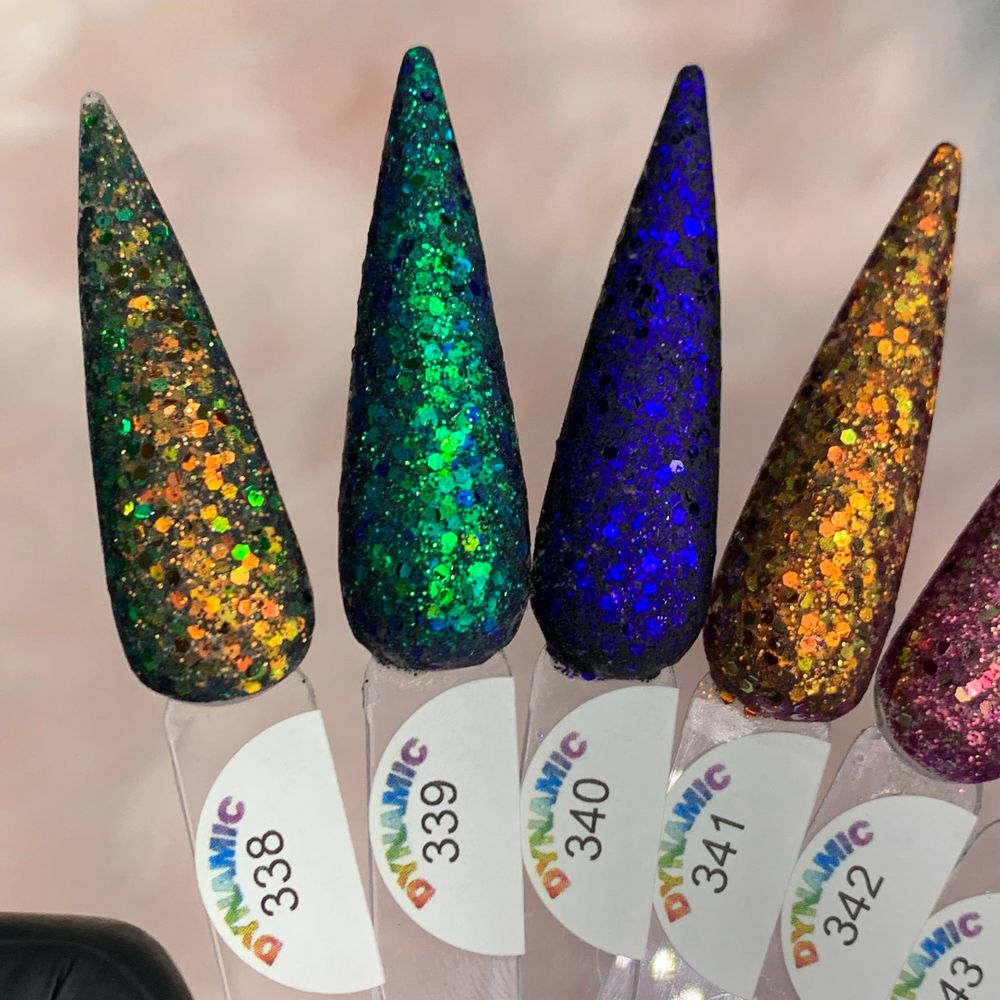 chameleon glitter acrylic powder jars - 3
