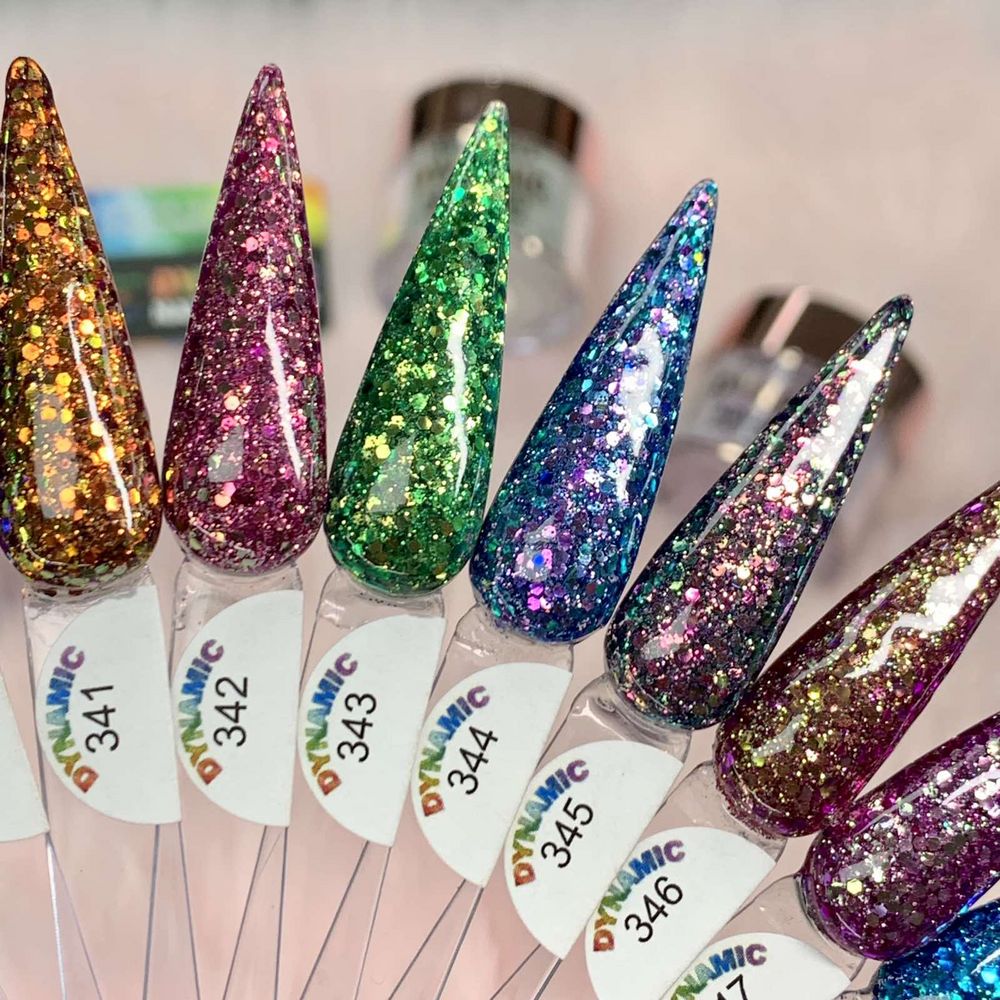 chameleon glitter acrylic powder jars - 4