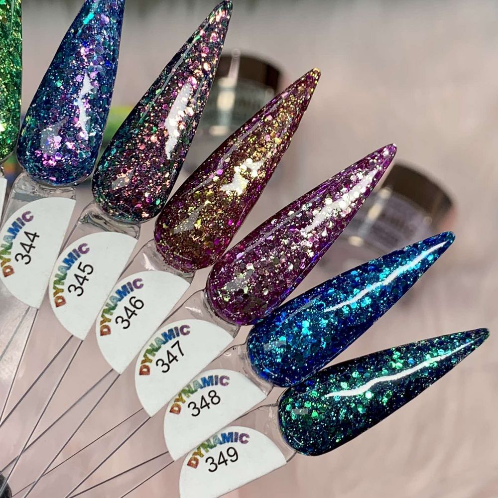 chameleon glitter acrylic powder jars - 6