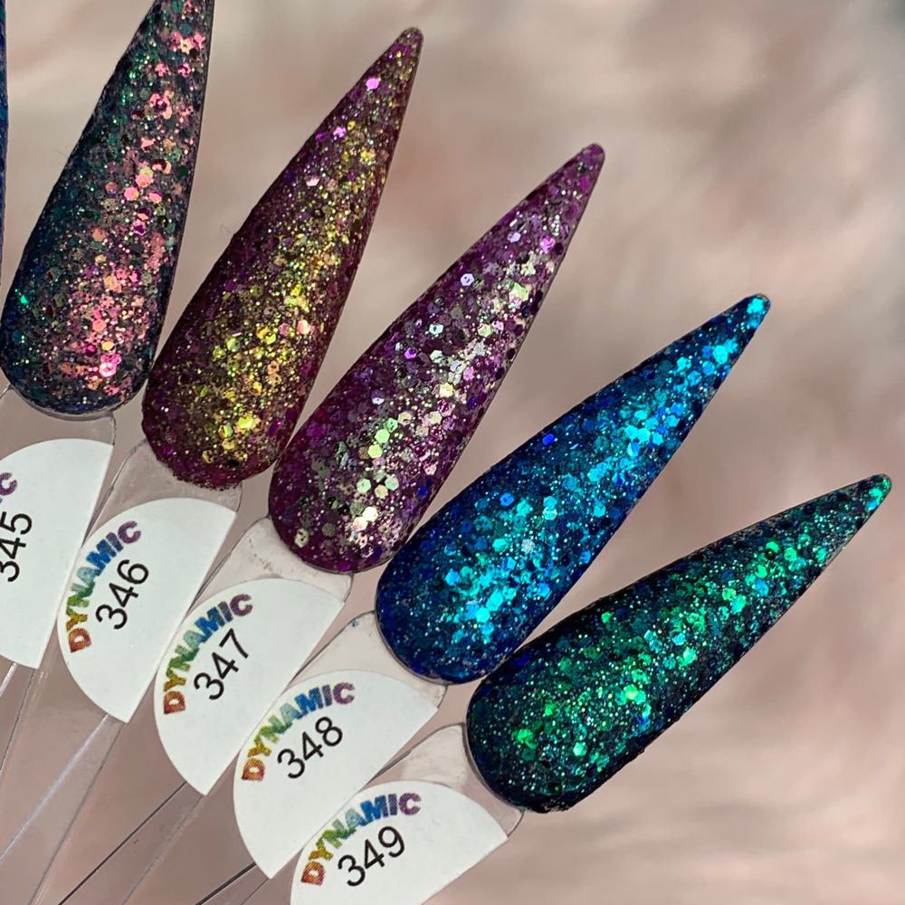 chameleon glitter acrylic powder jars - 7