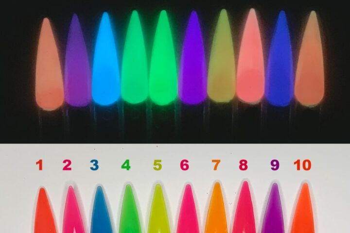 Seasonal Glow in the Dark Dipping Powder Looks