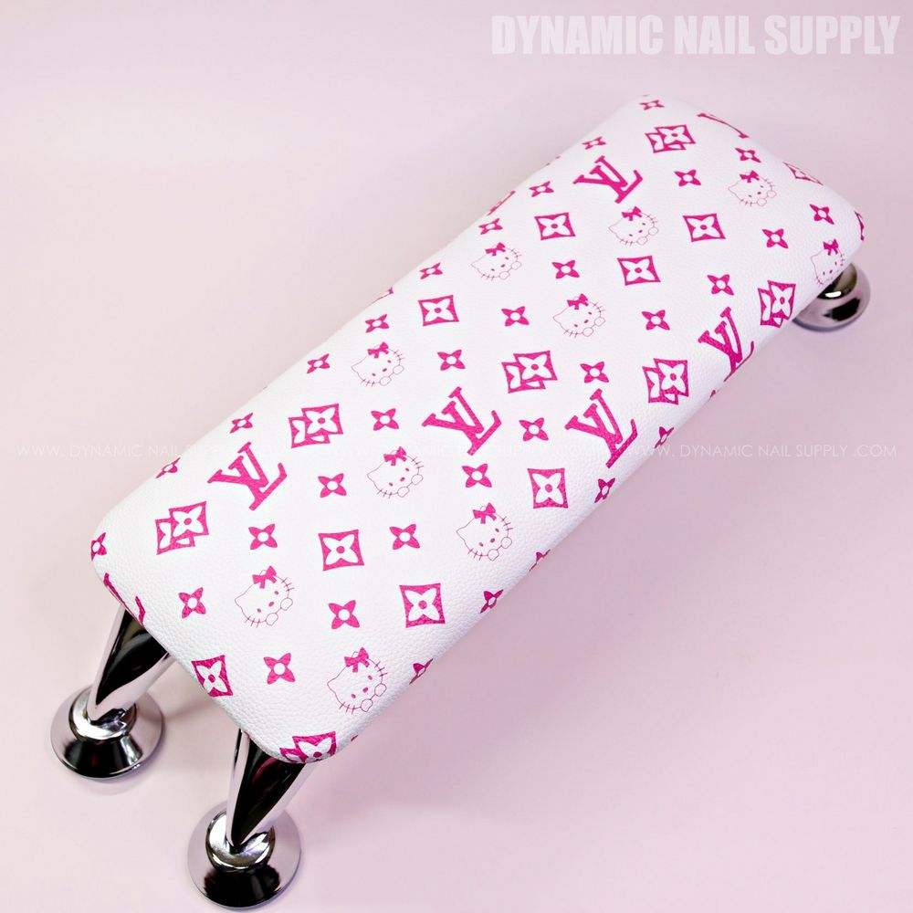 pink LV kitty leather armrest - 5