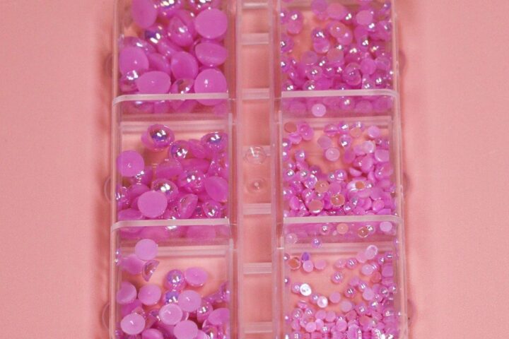 Light Purple Pearl Nail Beads for Trendy Nail Looks