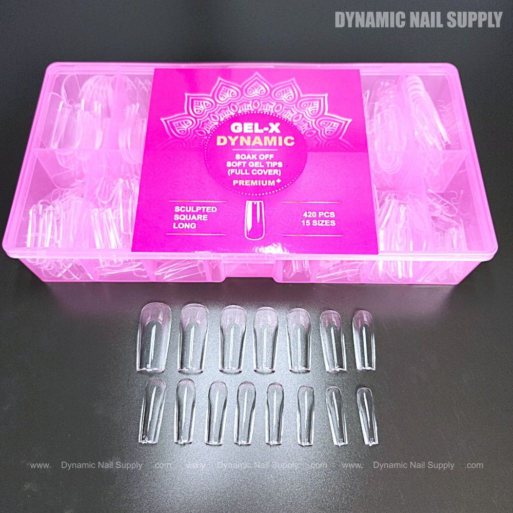 long sculpted square Gel-X tips box - 5