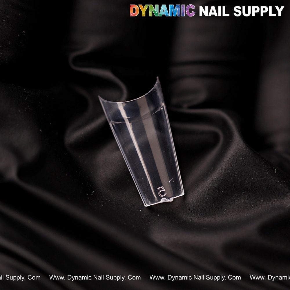 clear short coffin nail tips 600pcs - 10