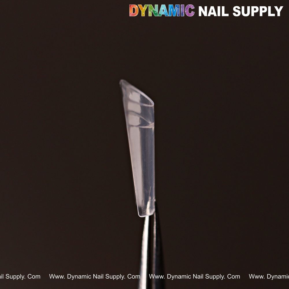 clear short coffin nail tips 600pcs - 6