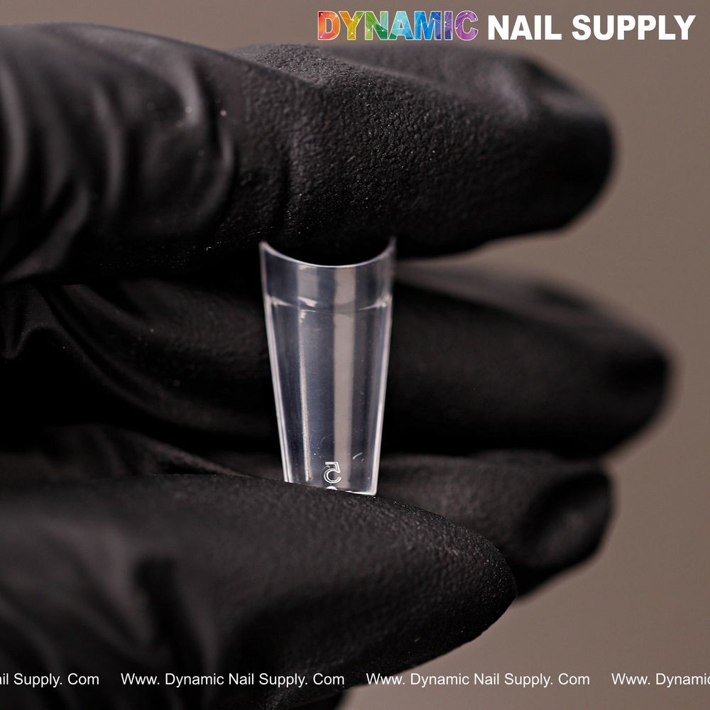 clear short coffin nail tips 600pcs - 9