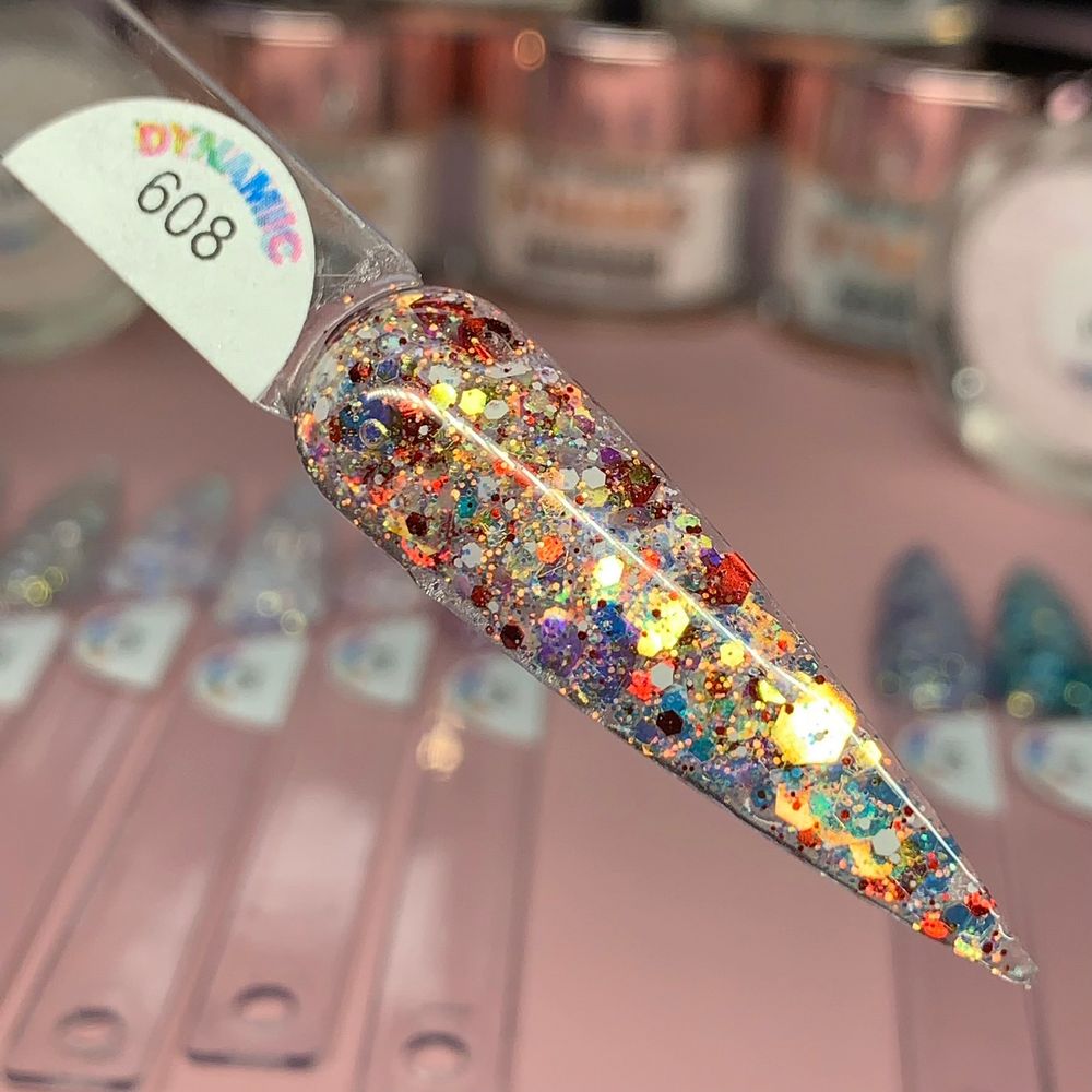Valentine glitter acrylic powder jars - 16