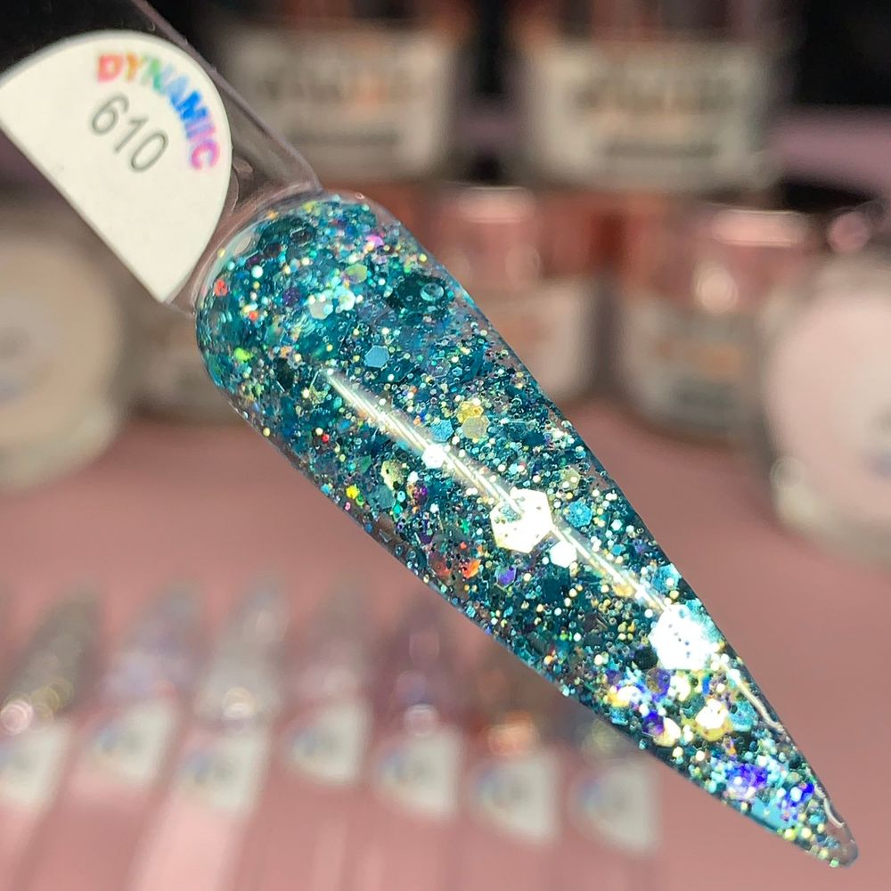 Valentine glitter acrylic powder jars - 18