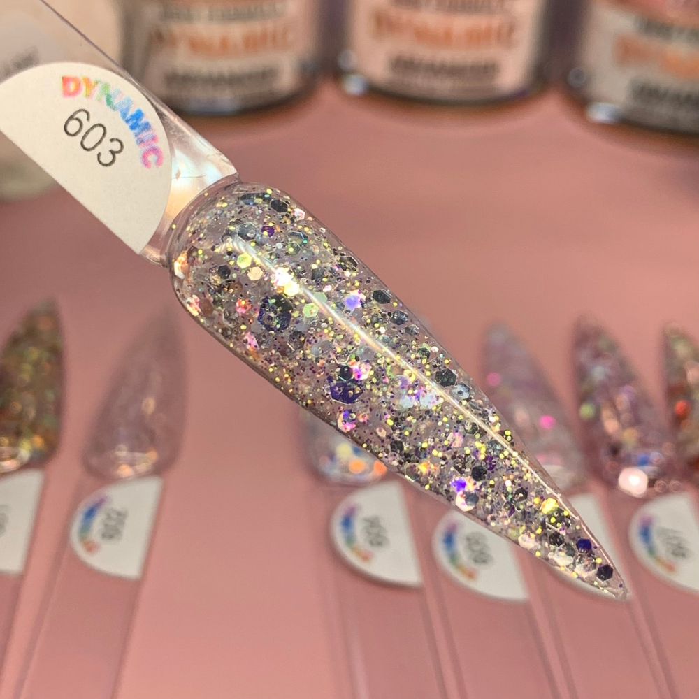 Valentine glitter acrylic powder jars - 7