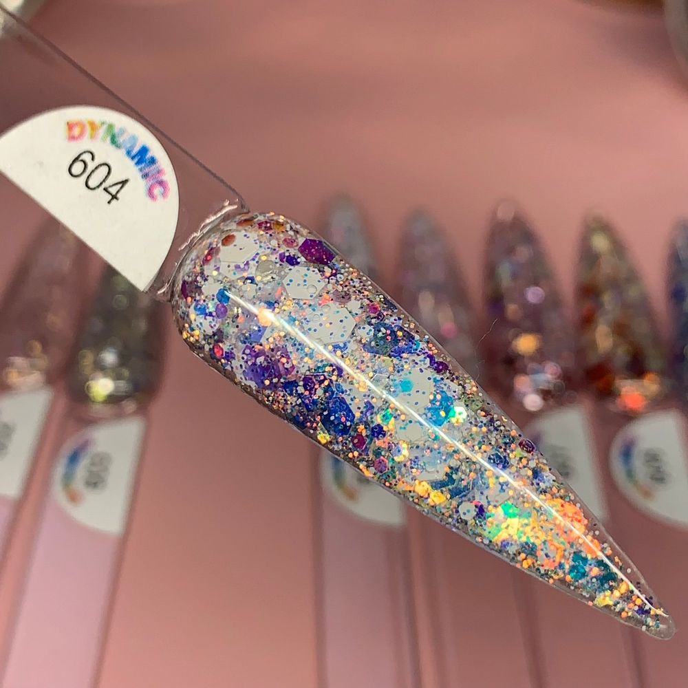 Valentine glitter acrylic powder jars - 8